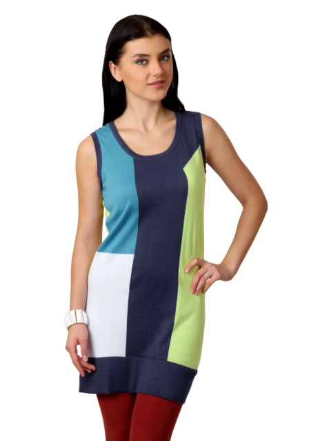 United Colors of Benetton Women Blue Tunic